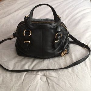 MICHAEL KORS Large Gladstone black leather handbag